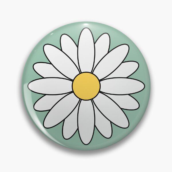 Item preview, Daisy flower green background designed and sold by RafaTakami.