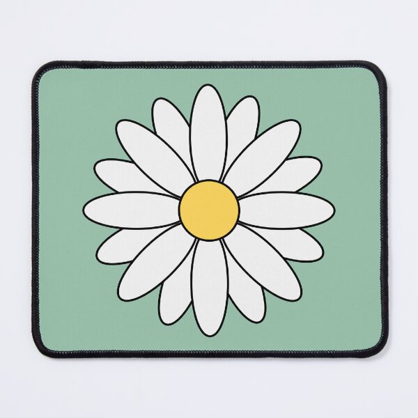 Item preview, Daisy flower green background designed and sold by RafaTakami.