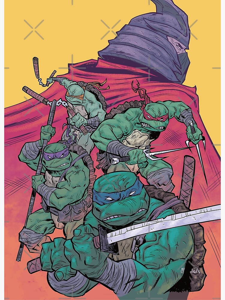 Teenage Mutant Ninja Turtles Donatello Michelangelo Raphael Leonardo Shredder Splinter