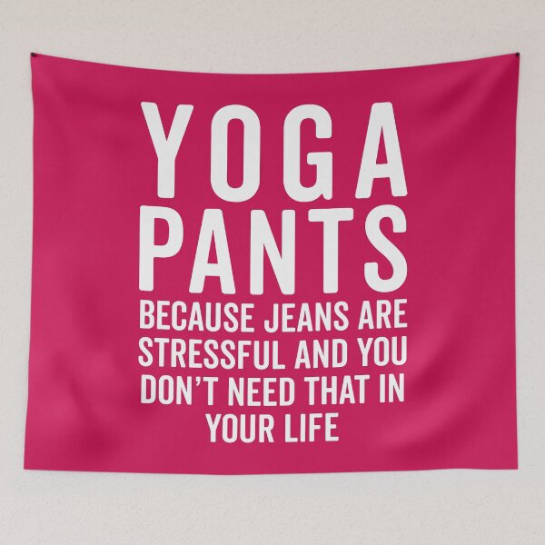 Item preview, Yoga Pants Are Stressful Funny Sarcastic Gym Quote designed and sold by quarantine81.