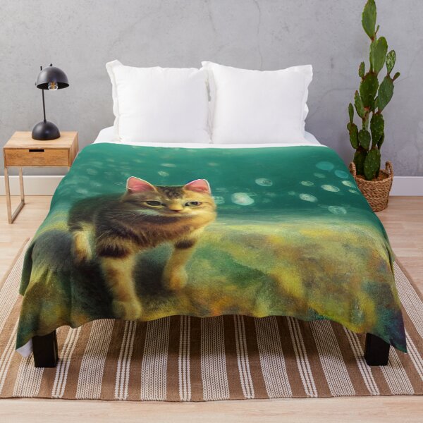 Item preview, Cat Walking on the Ocean Floor designed and sold by Styxiann.