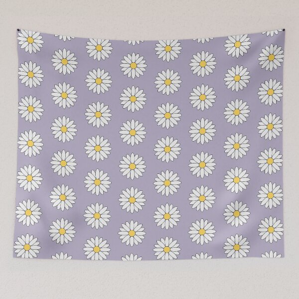 Item preview, Daisy flower purple background designed and sold by RafaTakami.