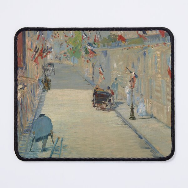 Item preview, The Rue Mosnier with Flags | Edouard Manet | 1878 French Impressionism Art designed and sold by CJET.