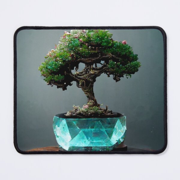 Item preview, Bonsai Tree Growing out of a Crystal Block designed and sold by Styxiann.