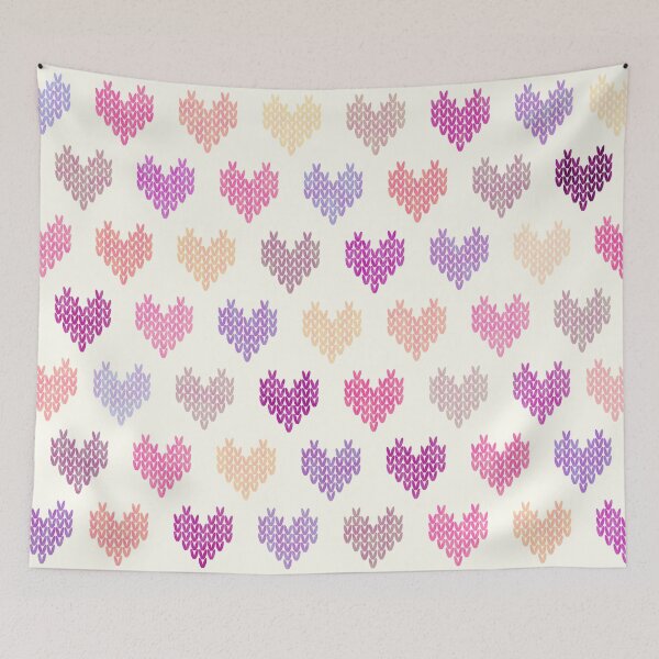 Item preview, Colorful Knitted Hearts VIV designed and sold by Amir Faysal.