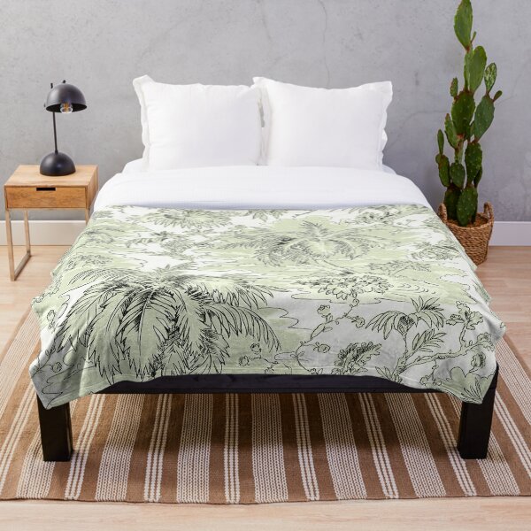 Aperçu de l'œuvre Papier peint Vintage Palm Trees Chinoiserie créée et vendue par Kristina  Sale.