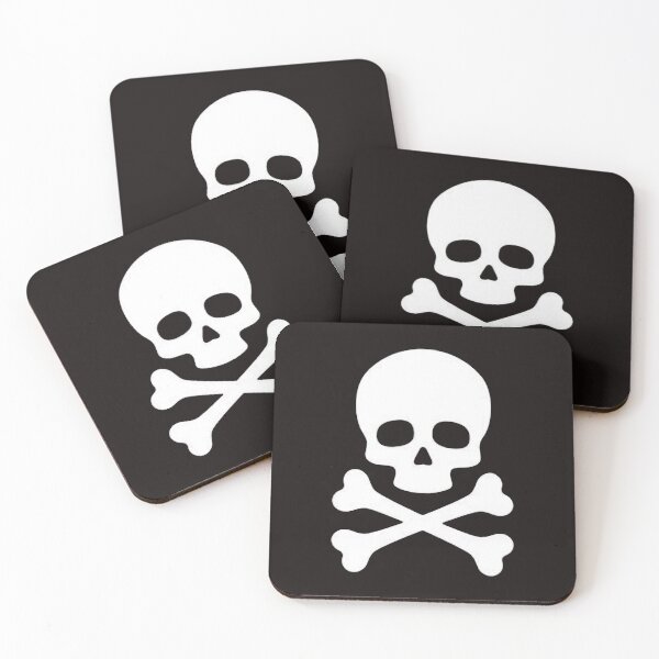 Item preview, Skull and Crossbones, Pirates Jolly Roger Ship Treasure Gold Gift Gasper V Neck, Used White Ladies designed and sold by Sophistical.