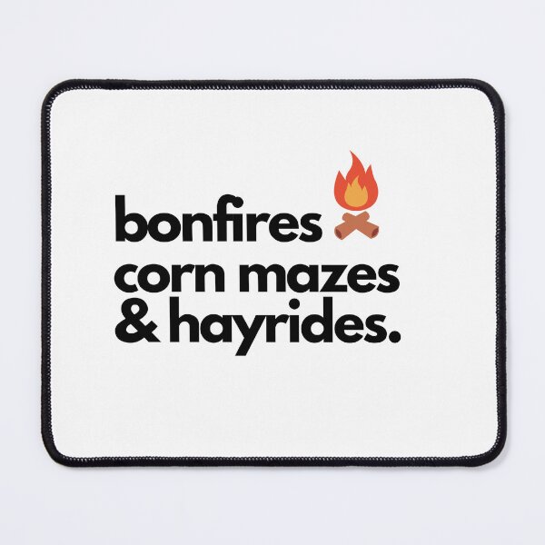 Item preview, Bonfires, Corn Mazes & Hayrides designed and sold by Comfy Corner.
