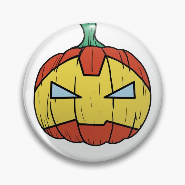 Item preview, Halloween Scary Iron Pumpkin designed and sold by saimzgraphics.