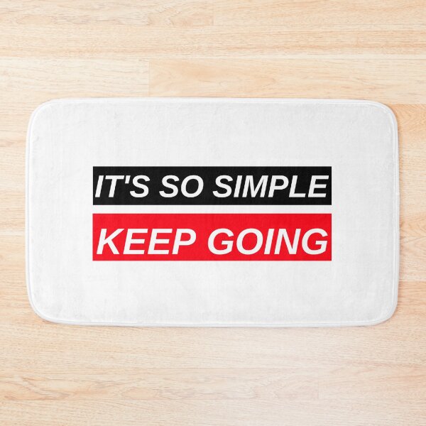 Item preview, IT'S SO SIMPLE. KEEP GOING. MOTIVATIONAL QUOTE designed and sold by BestCoolStuff.
