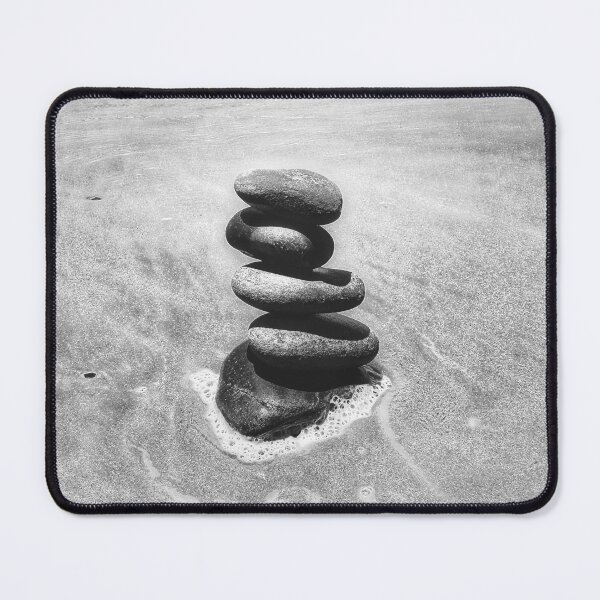 Item preview, Zen Cairn Tower Beach Pebbles Balancing Stones on Beach Sand 7 of 12 designed and sold by Beachy.