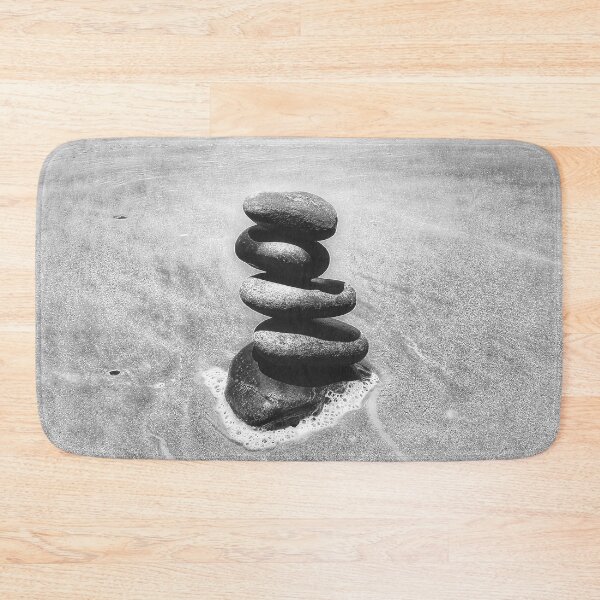Item preview, Zen Cairn Tower Beach Pebbles Balancing Stones on Beach Sand 7 of 12 designed and sold by Beachy.