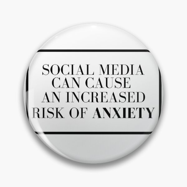 Item preview, Social media can cause an increased risk of anxiety designed and sold by Attic-of-Art.