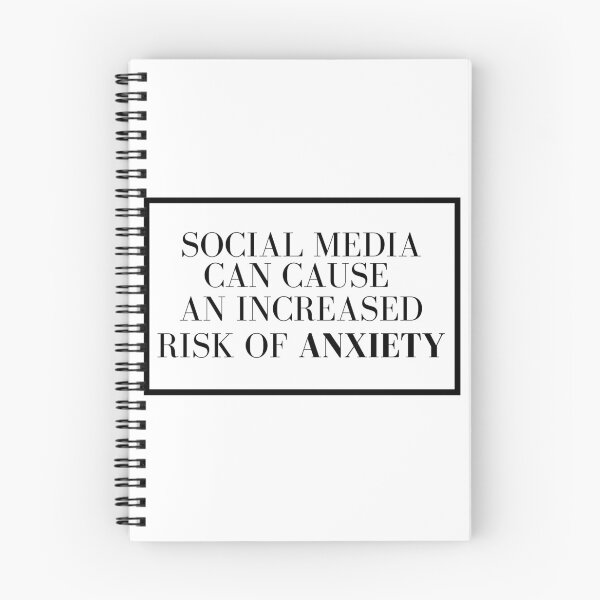 Item preview, Social media can cause an increased risk of anxiety designed and sold by Attic-of-Art.
