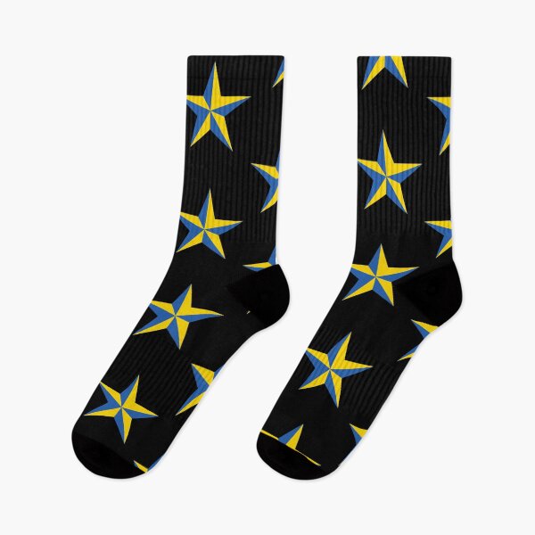 Item preview, Ukrainian Blue & Yellow Star - on Black designed and sold by sleepingdogprod.
