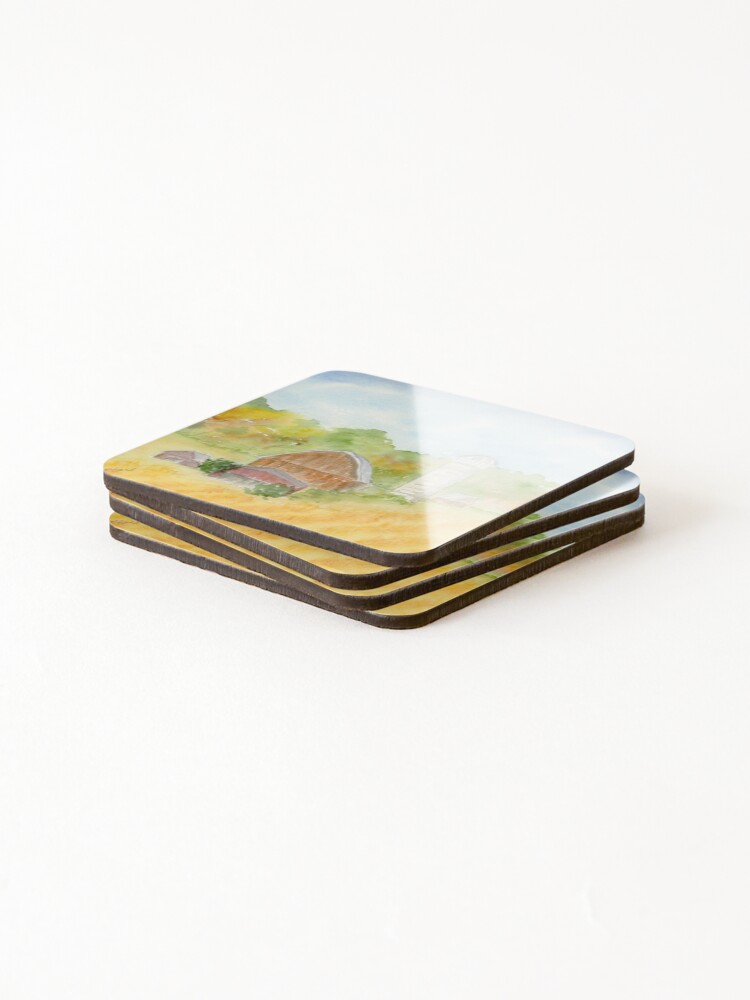 Thumbnail 4 of 5, Coasters (Set of 4), Wisconsin Rural designed and sold by DianeHall.