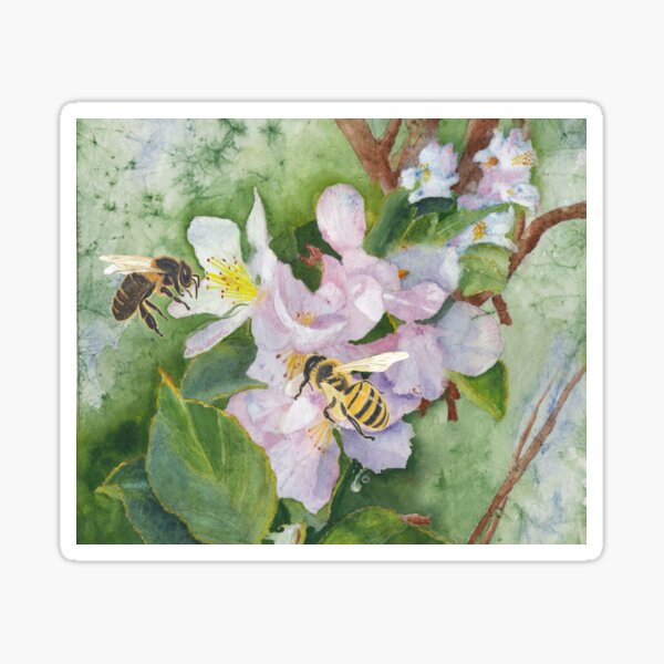 Item preview, The Pollinators Making Apples designed and sold by The Elderberry Blossom.