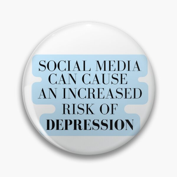 Item preview, Social media can cause an increased risk of depression  designed and sold by Attic-of-Art.
