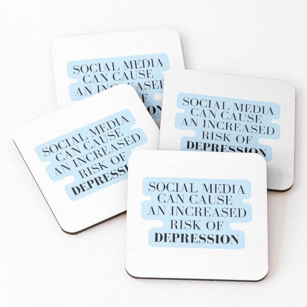 Item preview, Social media can cause an increased risk of depression  designed and sold by Attic-of-Art.