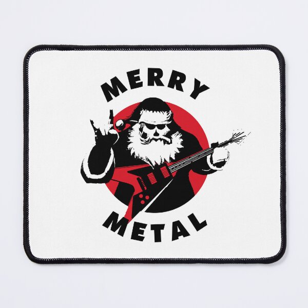 Item preview, Santa Claus Heavy Metal Guitar Player | Merry Metal Christmas designed and sold by TMBTM.