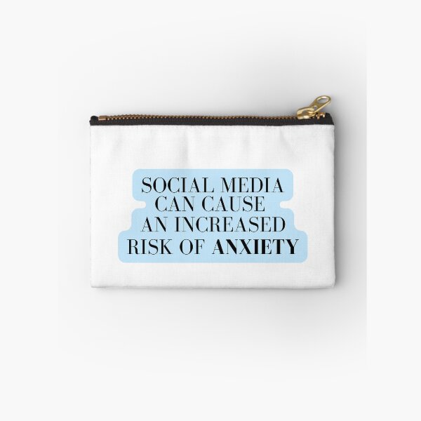 Item preview, Social media can cause an increased risk of anxiety  designed and sold by Attic-of-Art.