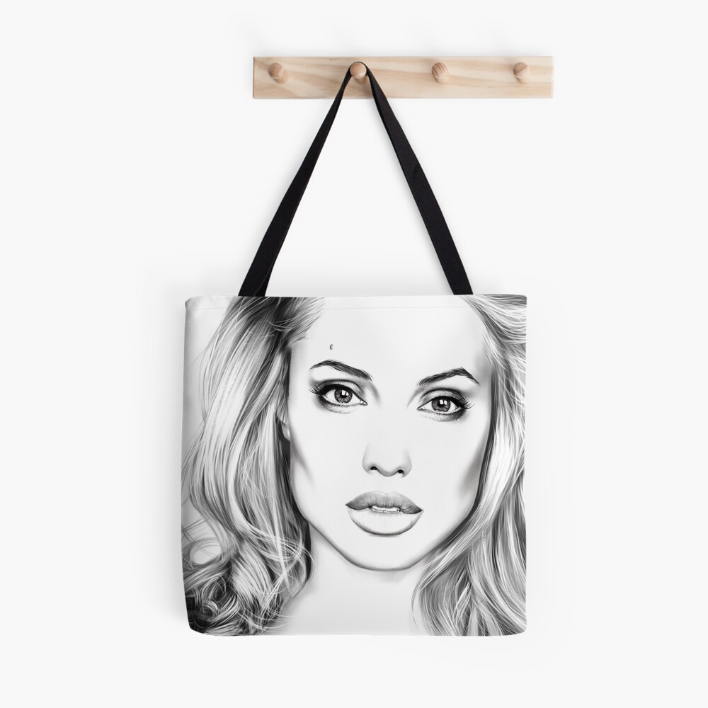 Angelina Jolie minimalist art portrait - digital painting iPhone Wallet  for Sale by Thubakabra