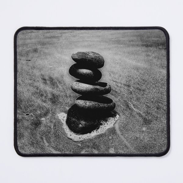 Item preview, Zen Cairn Tower Beach Pebbles Balancing Stones on Beach Sand 8 of 12 designed and sold by Beachy.
