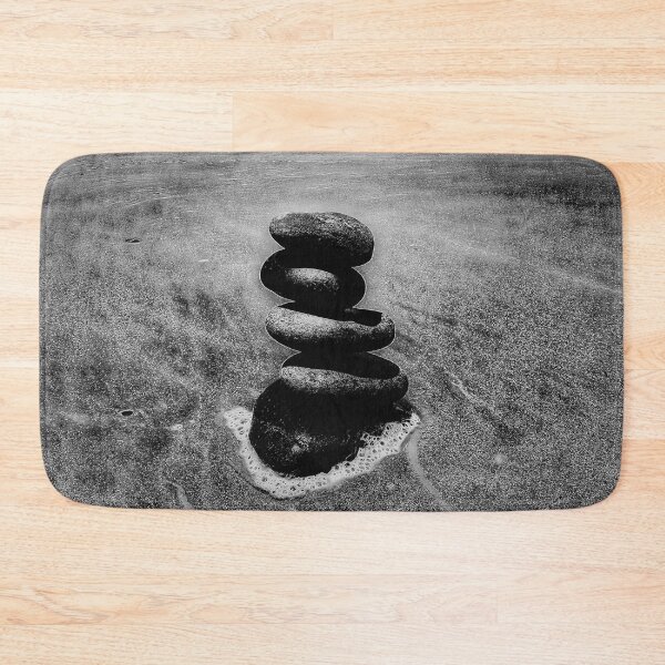 Item preview, Zen Cairn Tower Beach Pebbles Balancing Stones on Beach Sand 8 of 12 designed and sold by Beachy.