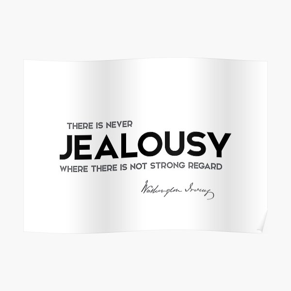 jealousy - washington irving Poster