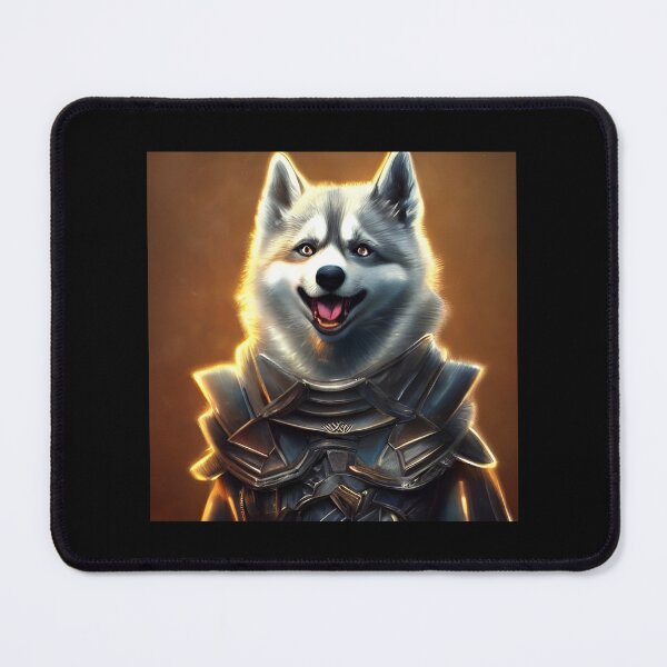 Item preview, AI Generated Art, War Husky/Pomsky designed and sold by RabbitHoleMI.