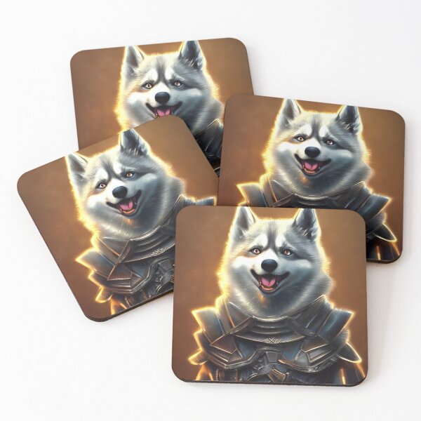 Item preview, AI Generated Art, War Husky/Pomsky designed and sold by RabbitHoleMI.