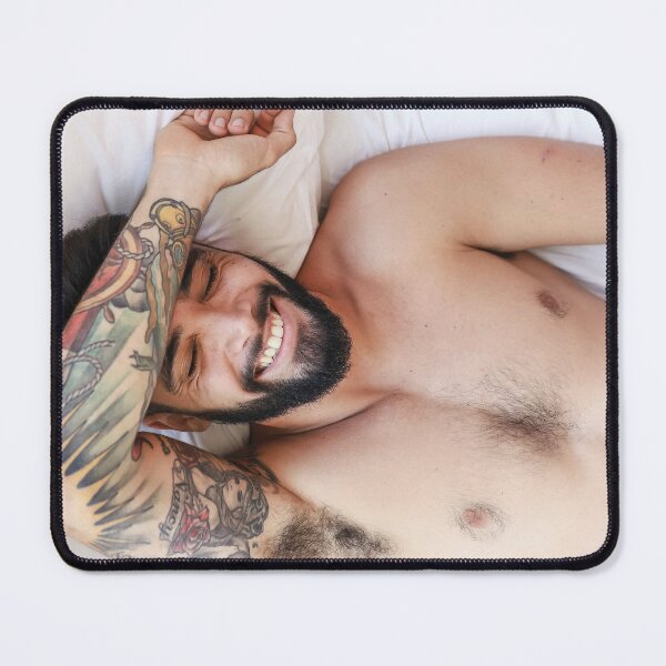 Item preview, Sleeping Hunk Handsome Hot Guy In Your Bed Omg Inked Laughing Adorable Chill Sweet He Is Your New Boyfriend designed and sold by TrillianGunshot.