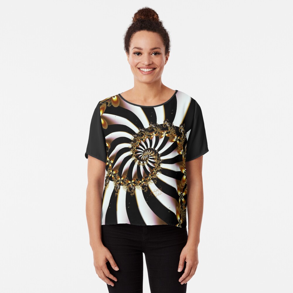 Butterfly Vortex Chiffon Top