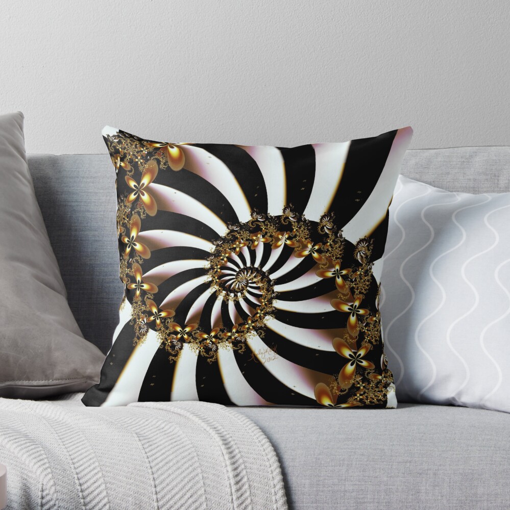 Butterfly Vortex Throw Pillow