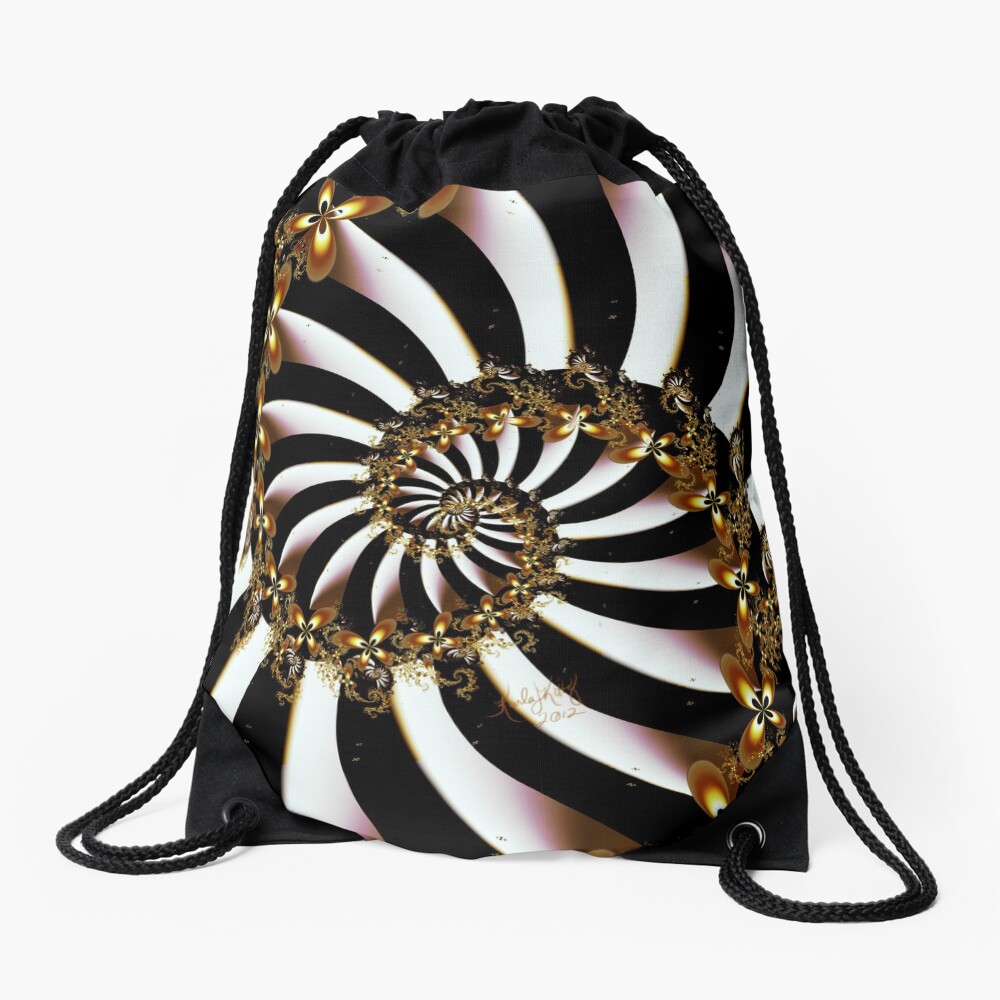 Butterfly Vortex Drawstring Bag