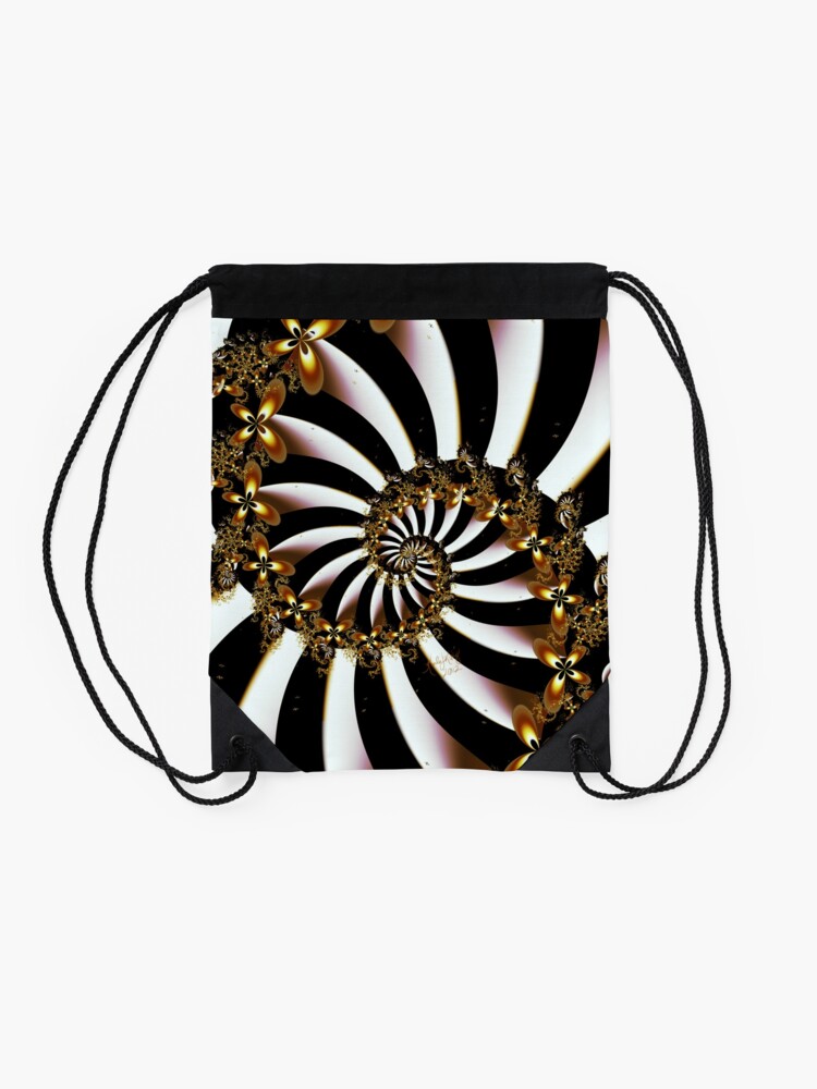 Alternate view of Butterfly Vortex Drawstring Bag
