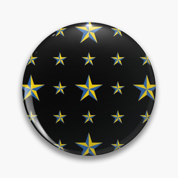 Artikelvorschau, Ukrainische blaue u. gelbe Sterne auf Schwarzem entworfen und verkauft von sleepingdogprod.