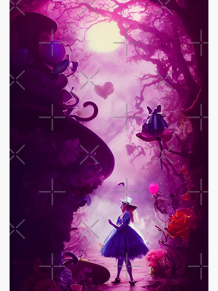 "Alice in Wonderland" Sticker for Sale by SerenitySands Redbubble