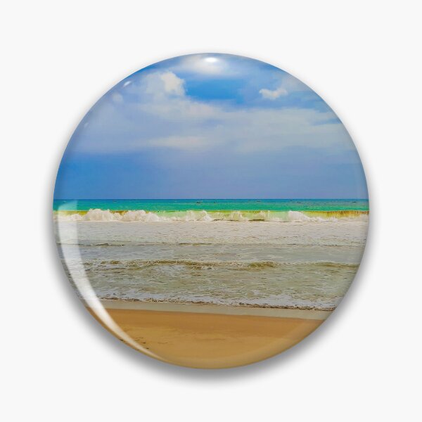 Item preview, Sand beach wavy sea and cloud sky 1b designed and sold by kall3bu.