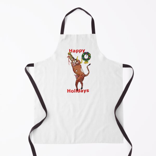 Item preview, Holiday Dancing Brown Trumpet Cow designed and sold by VerdeDoodleDuck.