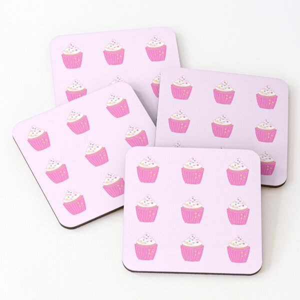 Item preview, White & Pink Cupcake Pack designed and sold by shirabee.