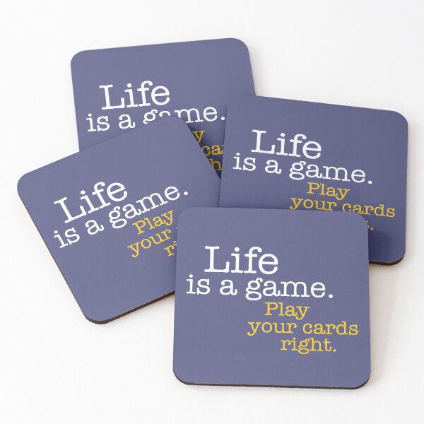 Item preview, Life is a Game - white/yellow designed and sold by JRP Design.
