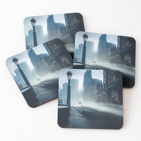 Item preview, Dark road in the city. designed and sold by Maniock.