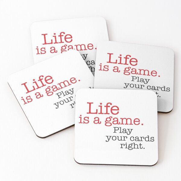 Item preview, Life is a Game (st) - red/black designed and sold by JRP Design.