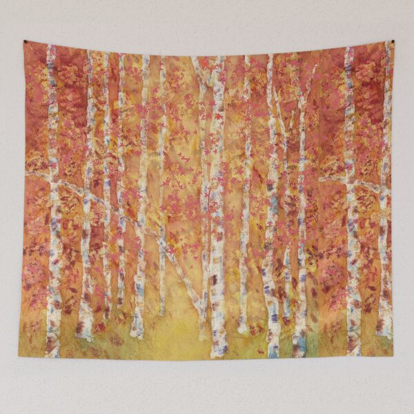 Item preview, Along an Autumn Path through the Birches designed and sold by The Elderberry Blossom.