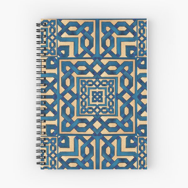 Item preview, geometric decorative blue pattern designed and sold by ErhanArt.