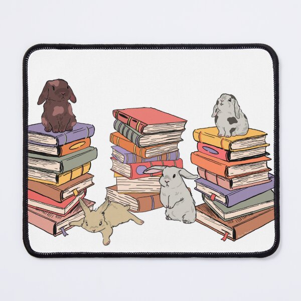 Item preview, Bunnies and Books  designed and sold by midnightmoon04.