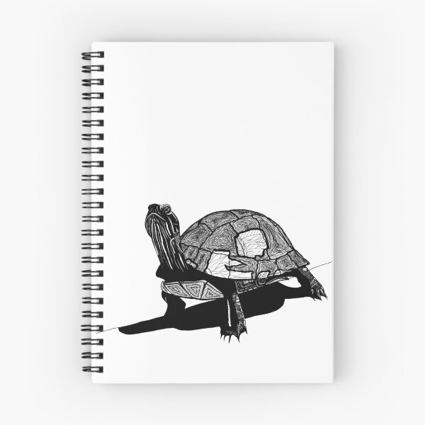Item preview, Painted Turtle Ink Drawing designed and sold by SfidaDesigns.