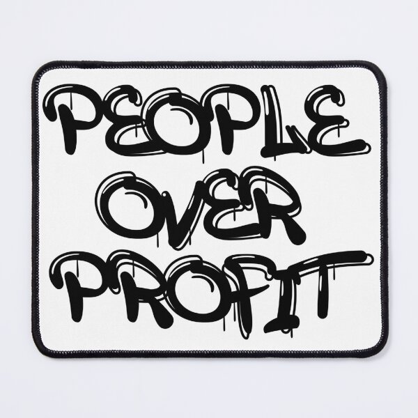 Item preview, People over profit graffiti quote designed and sold by plusquamunperfekt.
