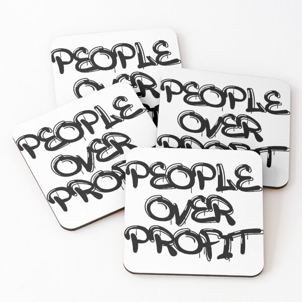 Item preview, People over profit graffiti quote designed and sold by plusquamunperfekt.